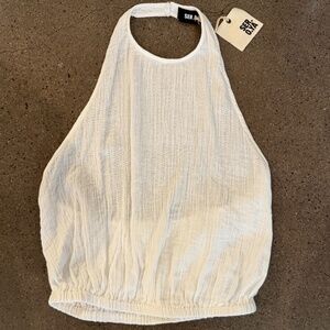 SER.O.YA Yen Gauze Halter Top - White - Women's Medium